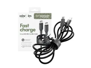 PanzerGlass empower by Racing 240W USB-C to USB-C Cable | USB 2. - 1