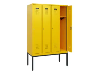 schoollocker,HxBxD 1950x1200x500mm,4vak,vak B 300mm,cil.-slot - 1