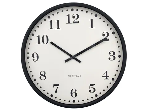 Wandklok NeXtime Dickens Large 50 cm wit