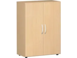 kantoorkast met openslaande deuren HxBxD 1104x800x420mm hout beuken