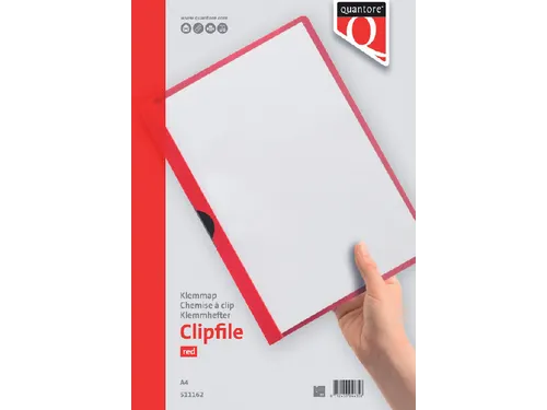 Klemmap Quantore A4 3mm rood