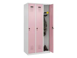 locker,HxBxD 1850x900x500mm,3vak,vak B 300mm,draaigrendel