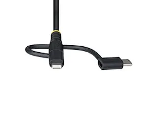 1m Robuuste USB Multi Oplaadkabel zwart - 6