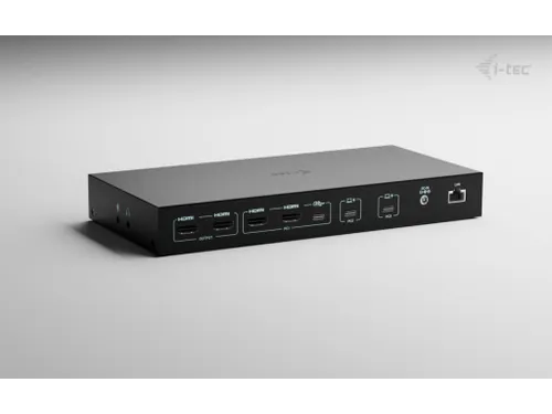 i-tec USB-C KVM Dock PRO for Three Hosts, Dual Video, with 2x Power De