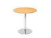 vergadertafel,HxØ 745x800mm,rond,schotelvoet chroom,ronde buis