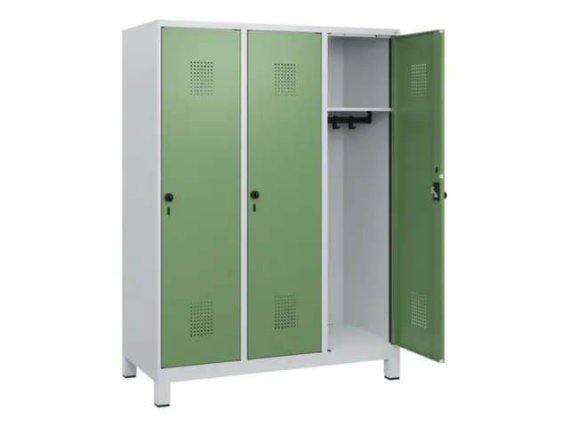 schoollocker,HxBxD 1630x1200x500mm,3vak,vak B 400mm,draaigrendel