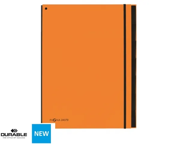 Sorteermap Pagna Trend 7 vaks A4 Pp Oranje