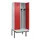locker met bank,voor scheiding van kleding,HxBxD 2120x800x815mm,2vak