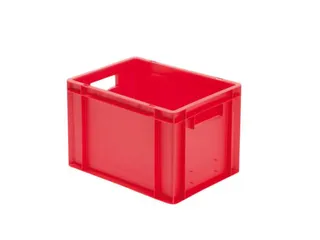 Euronorm-Stapelbak 24l 270x 400x 300mm Wanden/Bodem Gesloten Rood - 1