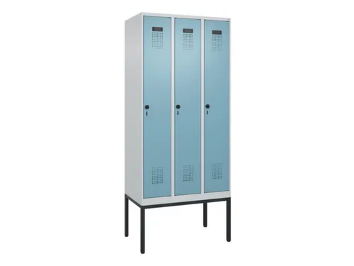 locker,HxBxD 2120x900x500mm,3vak,vak B 300mm,draaigrendel