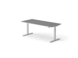 Elektrisch ihv bureau,HxBxD 650-1310x1800x800mm,blad donkergrijs