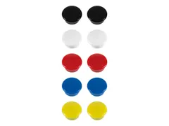 Magneet Westcott assorti pak à 10st. Ø 15x8mm, 100g