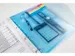 enveloptas blauw A4 met perforatierand en klittenbandsluiting