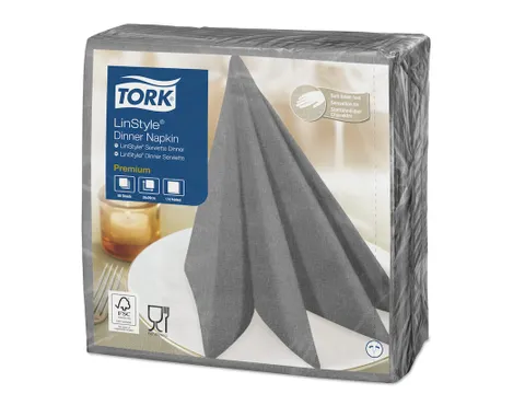 Tork 478728 Premium Linstyle Dinnerservet Grijs 600 Stuks