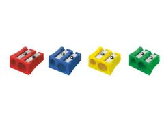 Puntenslijper Westcott kunststof dubbel assorti doos 20 stuks