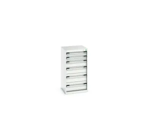 ladekast HxBxD 1000x525x525mm 6laden romp RAL7035 front RAL7035 - 7
