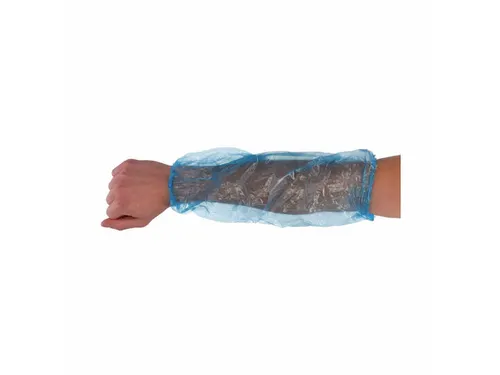 Pe Mouwovertrek Blauw 200X400Mm 40 Micron 20x100 Stuks