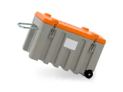 Opbergbox 150l H 530x 800x 600mm Met 2 Wielen Grijs/Oranje