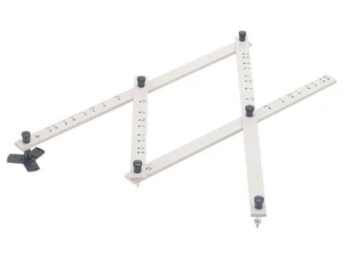 Pantograaf Rumold P4 hardhout lengte 34cm grijs gespoten