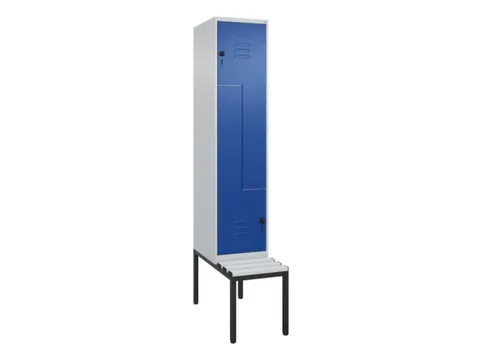 Z-garderobekast,HxBxD 2120x400x815mm,2vak,vak B 400mm,draaigrendel
