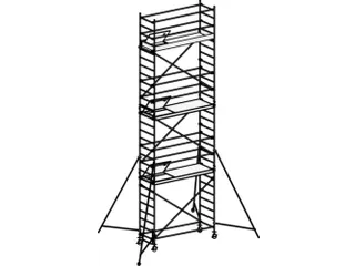 rolsteiger,reik H 8,4m,steiger H 7,64m,3platform(s),m. luik - 1