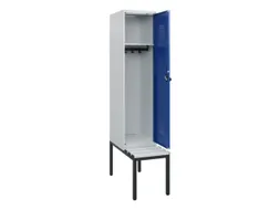 locker met bank,HxBxD 1950x400x815mm,1vak,vak B 400mm,draaigrendel