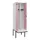 locker met bank,voor scheiding van kleding,HxBxD 2120x600x815mm,2vak