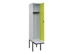 locker met bank,HxBxD 2120x400x815mm,1vak,vak B 400mm,cilinderslot