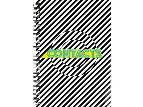 Adresboek Kangaro A5 hardcover, spiraal, 80 pagina's