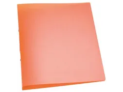 Ringmap A4 PP 2 Ringen 25mm Transparant Oranje