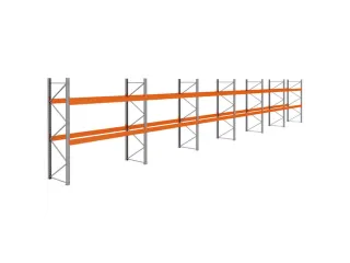 palletstelling,basis+5xaanbouw,HxBxD 3360x22300x1100mm,vakl. 3400kg - 1