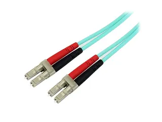 10 Gb Aqua multimode 50/125 duplex LSZH glasvezelpatchkabel 2 Meter - 1