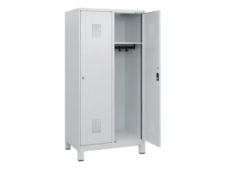 schoollocker,HxBxD 1630x800x500mm,2vak,vak B 400mm,cil.-slot,voeten - 1