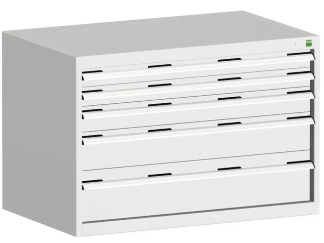 ladekast HxBxD 700x1050x750mm 5laden romp RAL7035 front RAL7035