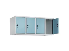 opzetkast,v. locker,4vak.,vak B 300mm,HxBxD 500x1200x500mm