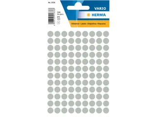 HERMA 1838 Multipurpose etiketten Rond 8mm Grijs 540 stuks - 1