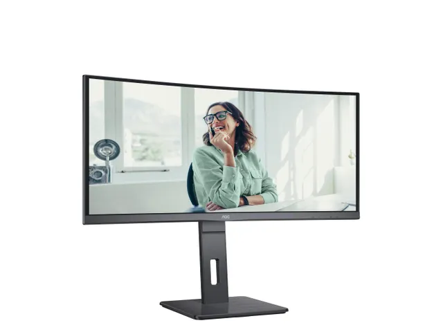 AOC 34 Inch Monitor UltraWide Quad HD LED Zwart