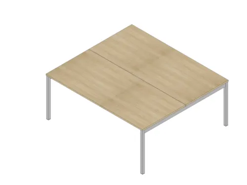 In hoogte verstelbare benchtafel,HxBxD 680-760x1800x1600mm,blad eiken