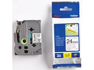 TZe tape voor P-Touch 24 mm, zwart wit - 1