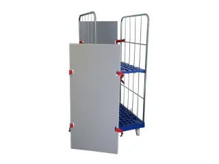 veiligheidsplaat,v. rolcontainer,HxB 1190x590mm,v. rolcontainer,PP - 2