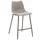 Barkruk mySOLO 4-poten Zwart met Zitting kunstleder Vintage Grijs