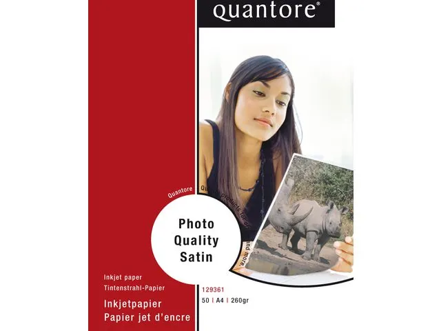 Fotopapier Quantore A4 230 Gram Mat Satijn 50vel