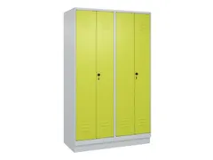 locker voor scheiding van kleding,HxBxD 1950x1200x500mm,4vak