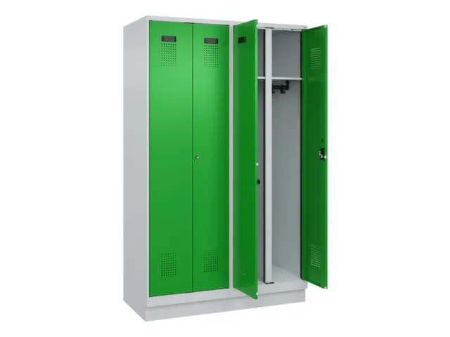 locker voor scheiding van kleding,HxBxD 1950x1200x500mm,4vak