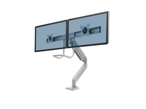 Monitorarm Fellowes Eppa voor 2 Schermen Crossbar Zilver