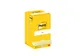 Memoblok Post-it 654 76x76mm geel 12 stuks