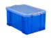 Opbergbox Really Useful 48 liter 600x400x315mm transparant blauw