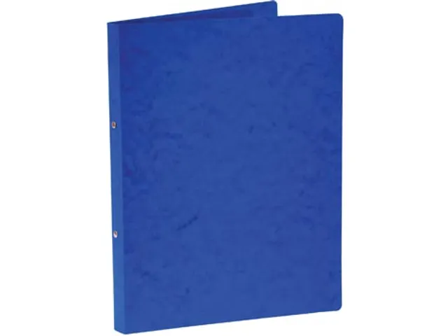 Ringmap A4 Uit Glanskarton 2 Rings O-mech 16mm Blauw