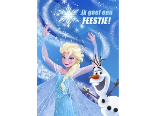 Hallmark Uitnodigingen Disney Frozen kaart + envelop - 3