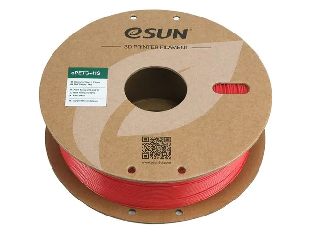eSUN 3D Printer Filament ePETG+HS 1,75mm Rood 1kg